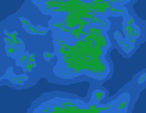 Map of Laksha, a jungle planet 