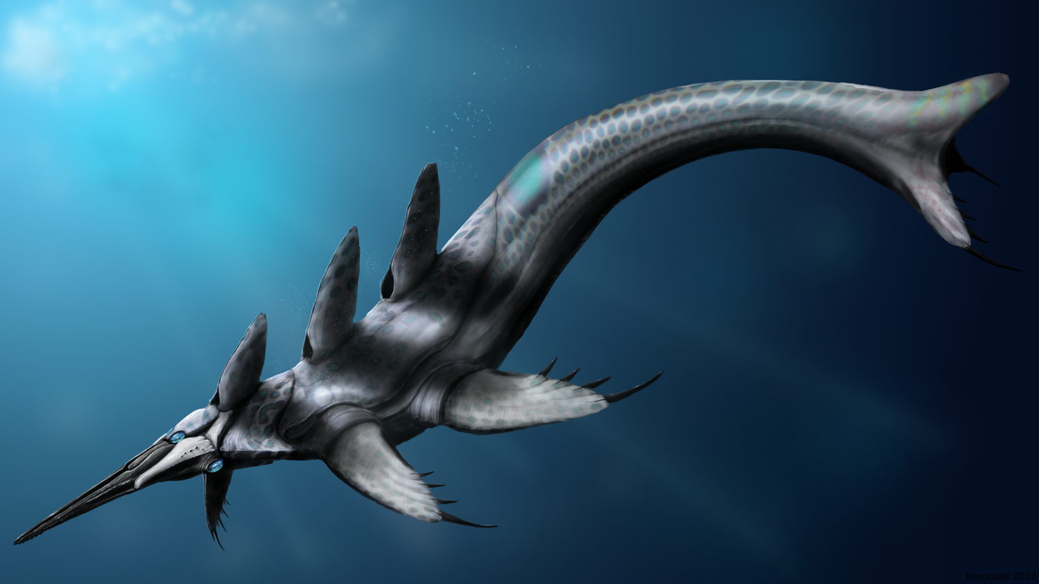 Alien leviathan. Speculative evolution